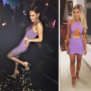 House of CB Golden Lilac Bandage Dress